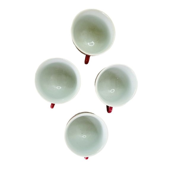 Vtg Chinese Famille Rose Porcelain Longevity Tea Set 6 Pc Jingdezhen Hand Paint - Picture 10 of 10